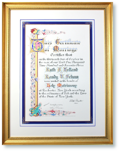 Marriage Certificates